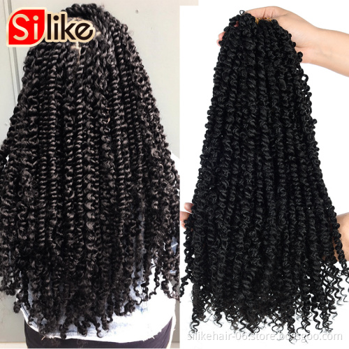 Passion Twist Hair 18 inch 6 packs Water Wave Crochet Braids Long Inch Crochet Braids Hair Water Wave for Passion Twist Braiding